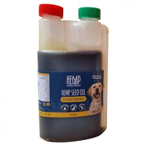 Hemp Seed Oil for Dogs - 500ml Dosing Bottle